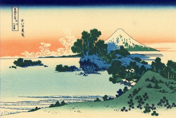  Hokusai Pintura al %C3%B3leo - Playa shichiri en la provincia de sagami Katsushika Hokusai japonés